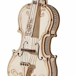 Robotime DIY 3D Houtenpuzzel Muziekinstrument Cello, TG411, 7x7x20cm - 6946785116809