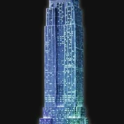 Ravensburger Empire State Building Night Edition - 3D Puzzel Gebouw Van 216 Stukjes -Exporteren puzzels winkel 410x840