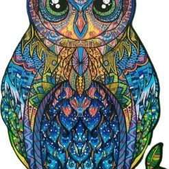 Mystery Uil 034 A3 |Houten Legpuzzel| Houten Jigsaw Puzzel | 200 Stukjes | Dierenpuzzel| Meer Dan 50 Verschillende Modellen