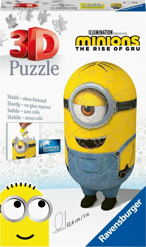 Ravensburger Minions 2 Shaped Jeans - 3D Puzzel - 54 Stukjes 3 Ravensburger Minions 2 Shaped Jeans - 3D Puzzel - 54 Stukjes