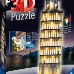 Ravensburger Toren Van Pisa 3D Puzzel Night Edition - 216 Stukjes