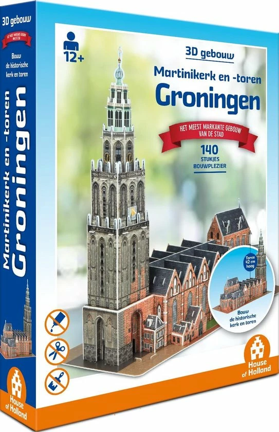 House Of Holland 3D Gebouw - Martinikerk Groningen (140 Stukjes) 3 House Of Holland 3D Gebouw - Martinikerk Groningen (140 Stukjes)