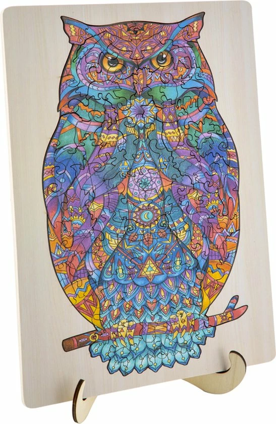 Grafix Houten Puzzel Uil | Unieke Puzzelstukjes In Vorm Van Dieren | 130 Puzzelstukjes | Puzzel Voor Kinderen En Volwassenen | Formaat 30 X 22.5 CM | Cadeau Voor Jong En Oud 9 Grafix Houten Puzzel Uil | Unieke Puzzelstukjes In Vorm Van Dieren | 130 Puzzelstukjes | Puzzel Voor Kinderen En Volwassenen | Formaat 30 X 22.5 CM | Cadeau Voor Jong En Oud - Afbeelding 7