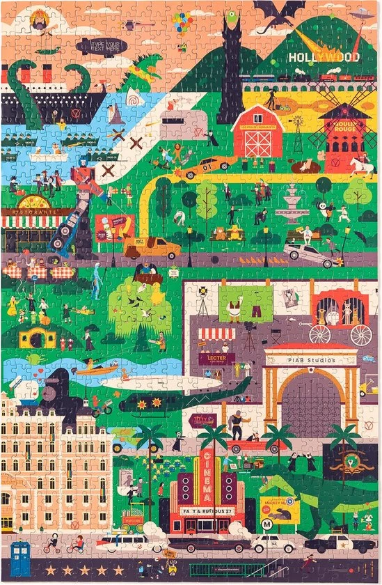 Puzzle In A Bag - Hollywood Gone Wrong - Puzzel 1000 Stukjes 5 Puzzle In A Bag - Hollywood Gone Wrong - Puzzel 1000 Stukjes - Afbeelding 3