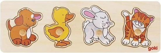 Goki 4-delige Dieren Puzzel 4 Goki 4-delige Dieren Puzzel - Afbeelding 2
