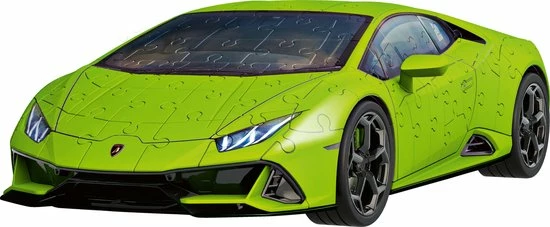 Ravensburger Lamborghini Hurac N EVO Groen - 3D Puzzel - 108 Stukjes 5 Ravensburger Lamborghini Hurac N EVO Groen - 3D Puzzel - 108 Stukjes - Afbeelding 3