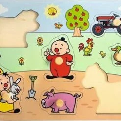 Bumba Houten Puzzel Met Nopjes - Dieren/boerderij - 7 Stukken -Exporteren puzzels winkel 550x253