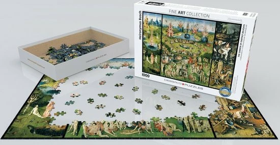Eurographics Jheronimus Bosch - De Tuin Der Lusten (1000 Stukjes, Kunst Puzzel) 4 Eurographics Jheronimus Bosch - De Tuin Der Lusten (1000 Stukjes, Kunst Puzzel) - Afbeelding 2
