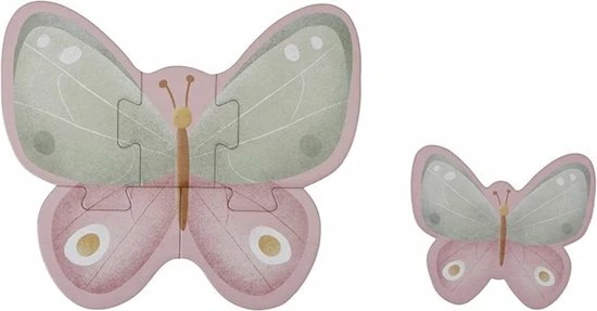 Little Dutch -Vormen Puzzel Flowers & Butterflies FSC 6 Little Dutch -Vormen Puzzel Flowers & Butterflies FSC - Afbeelding 4