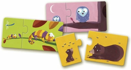 Djeco - Mama En Baby - 12 X 2 Stukjes 4 Djeco - Mama En Baby - 12 X 2 Stukjes - Afbeelding 2