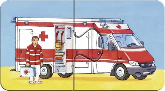 Ravensburger Speciale Voertuigen- My First Puzzles -9x2 Stukjes - Kinderpuzzel 13 Ravensburger Speciale Voertuigen- My First Puzzles -9x2 Stukjes - Kinderpuzzel - Afbeelding 11