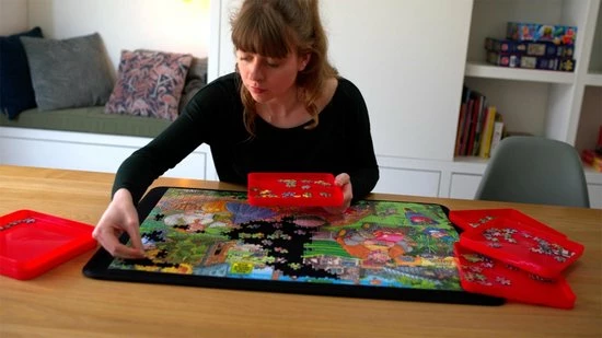 Jumbo Portapuzzle Puzzel Bord 1000 Stukjes - Puzzelmat Puzzelbord 10 Jumbo Portapuzzle Puzzel Bord 1000 Stukjes - Puzzelmat Puzzelbord - Afbeelding 8