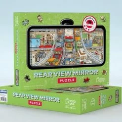 Rear View Mirror Puzzle Rear View Mirror Puzzel Verkeersdrukte - 1000 Stukjes -Exporteren puzzels winkel 550x309 217