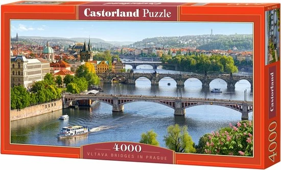 Castorland Vltava Bridges In Prague Legpuzzel - 4000 Stukjes 3 Castorland Vltava Bridges In Prague Legpuzzel - 4000 Stukjes