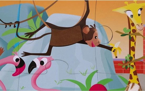 Janod Voelpuzzel - Een Dag In De Dierentuin 12 Janod Voelpuzzel - Een Dag In De Dierentuin - Afbeelding 10