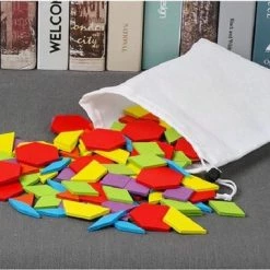 Candywood Tangram Voor Kinderen - Hout - 155 Stukjes - Educatief - 24 Puzzelvarianten -Exporteren puzzels winkel 550x361 2