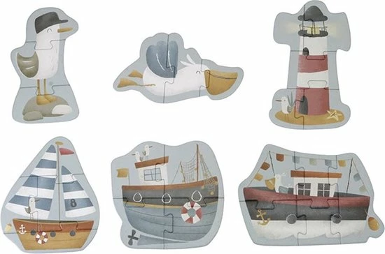 Little Dutch Vormen Puzzel Sailors Bay Puzzel FSC 4 Little Dutch Vormen Puzzel Sailors Bay Puzzel FSC - Afbeelding 2
