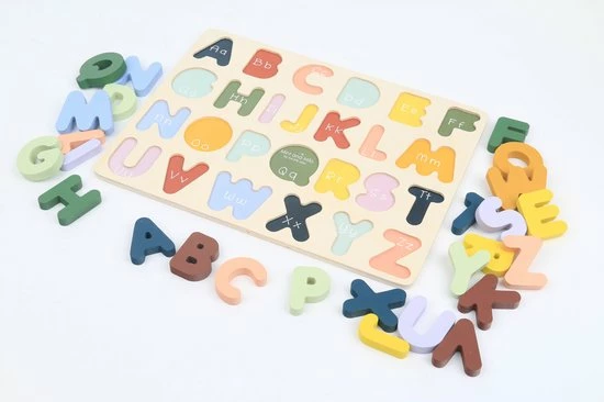 HOUTEN ALFABET PUZZEL - ALFABET PUZZEL HOUT Voor Kinderen Met Trendy Kleuren - Alfabet Leren - Speelgoed 3 JAAR -Mint And Milo 6 HOUTEN ALFABET PUZZEL - ALFABET PUZZEL HOUT Voor Kinderen Met Trendy Kleuren - Alfabet Leren - Speelgoed 3 JAAR -Mint And Milo - Afbeelding 4