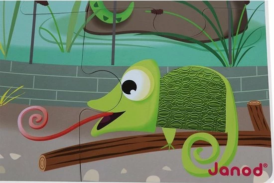 Janod Voelpuzzel - Een Dag In De Dierentuin 11 Janod Voelpuzzel - Een Dag In De Dierentuin - Afbeelding 9