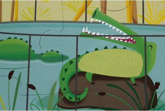 Janod Voelpuzzel - Een Dag In De Dierentuin 10 Janod Voelpuzzel - Een Dag In De Dierentuin - Afbeelding 8