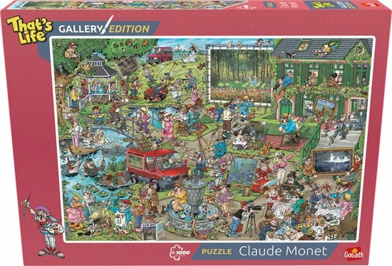 Goliath That's Life Gallery Edition: Claude Monet - 1000 Puzzelstukjes - Legpuzzel (68x48cm) 4 Goliath That's Life Gallery Edition: Claude Monet - 1000 Puzzelstukjes - Legpuzzel (68x48cm) - Afbeelding 2