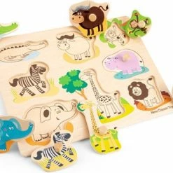 New Classic Toys Houten Legpuzzel Safari Dieren - 8 Puzzelstukjes - FSC 100%-gecertificeerd Hout -Exporteren puzzels winkel 550x376 3
