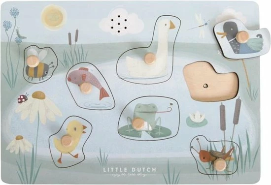 Little Dutch Houten Geluidenpuzzel Dieren 10 Little Dutch Houten Geluidenpuzzel Dieren - Afbeelding 8