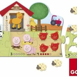 Goula Vormenpuzzel Boerderij Hout - Leren Tellen - 21 Stukjes -Exporteren puzzels winkel 550x377 8