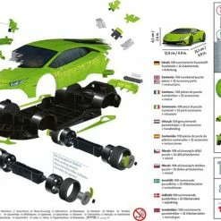 Ravensburger Lamborghini Hurac N EVO Groen - 3D Puzzel - 108 Stukjes 11 Ravensburger Lamborghini Hurac N EVO Groen - 3D Puzzel - 108 Stukjes -Exporteren puzzels winkel 550x385 3