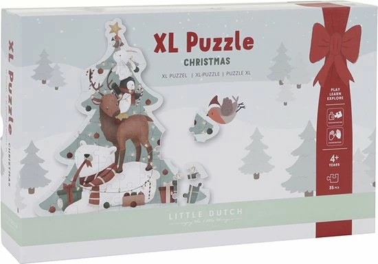 Little Dutch - Puzzel XL - Kerst - FSC 3 Little Dutch - Puzzel XL - Kerst - FSC