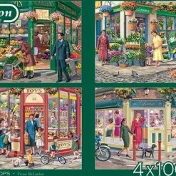 Falcon Puzzel Corner Shops - Legpuzzel - 4x1000 Stukjes -Exporteren puzzels winkel 550x387 13
