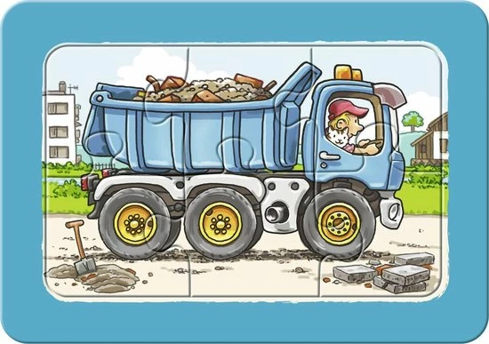 Ravensburger Graafmachine, Tractor En Kiepauto- My First Puzzels -3x6 Stukjes - Kinderpuzzel 5 Ravensburger Graafmachine, Tractor En Kiepauto- My First Puzzels -3x6 Stukjes - Kinderpuzzel - Afbeelding 3