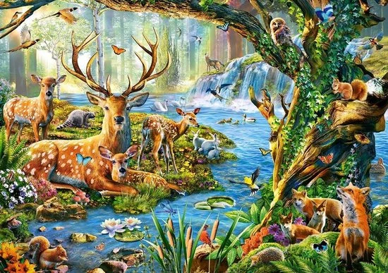 Castorland Legpuzzel Forest Life 500 Stukjes 4 Castorland Legpuzzel Forest Life 500 Stukjes - Afbeelding 2