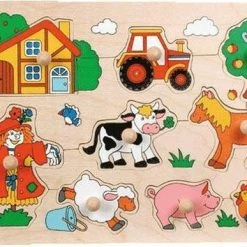 Goki Steekpuzzel - Boerderij -Exporteren puzzels winkel 550x387 6