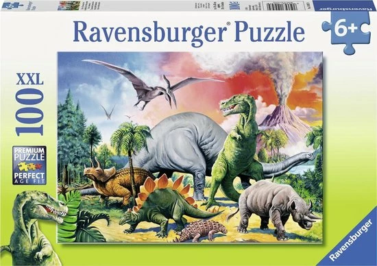 Ravensburger Puzzel Tussen De Dinosauri Rs - Legpuzzel - 100 Stukjes 3 Ravensburger Puzzel Tussen De Dinosauri Rs - Legpuzzel - 100 Stukjes
