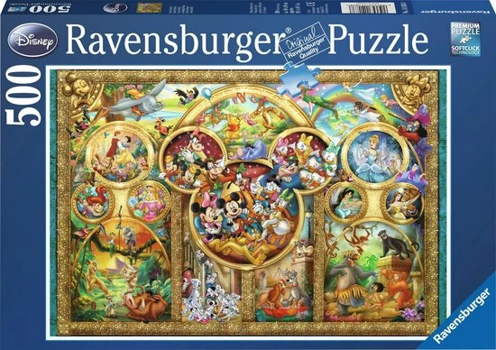 Ravensburger Puzzel Most Famous Disney Characters - Legpuzzel - 500 Stukjes 8 Ravensburger Puzzel Most Famous Disney Characters - Legpuzzel - 500 Stukjes - Afbeelding 6