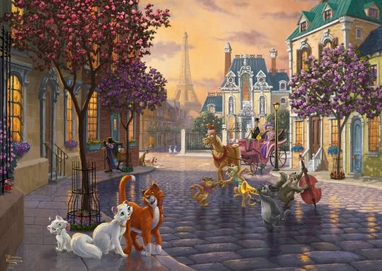 Schmidt Spiele Disney The Aristocats Contourpuzzel 1000 Stuk(s) Dieren 4 Schmidt Spiele Disney The Aristocats Contourpuzzel 1000 Stuk(s) Dieren - Afbeelding 2