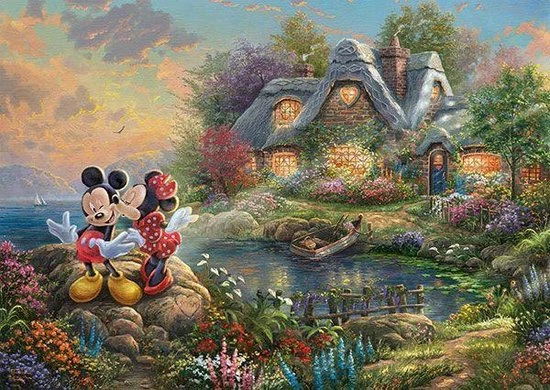 Schmidt Disney Mickey & Minnie, 1000 Stukjes Puzzel 4 Schmidt Disney Mickey & Minnie, 1000 Stukjes Puzzel - Afbeelding 2