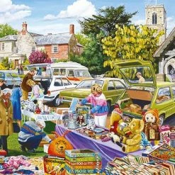 Jumbo Falcon Puzzel Village Church Car Boot Sale - Legpuzzel - 500 Stukjes -Exporteren puzzels winkel 550x391 45