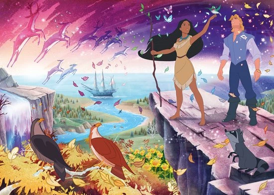 Ravensburger Puzzel Disney Pocahontas - Legpuzzel - 1000 Stukjes 5 Ravensburger Puzzel Disney Pocahontas - Legpuzzel - 1000 Stukjes - Afbeelding 3