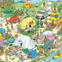 Jan Van Haasteren Kamperen In Het Bos Puzzel - 2000 Stukjes 14 Jan Van Haasteren Kamperen In Het Bos Puzzel - 2000 Stukjes -Exporteren puzzels winkel 550x392 108