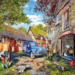Falcon Puzzel The Blacksmith's Cottage - Legpuzzel - 1000 Stukjes -Exporteren puzzels winkel 550x392 114