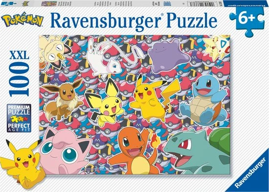 Pok?mon Ravensburger Puzzel Pokemon - Legpuzzel - 100 XXL Stukjes 3 Pok?mon Ravensburger Puzzel Pokemon - Legpuzzel - 100 XXL Stukjes