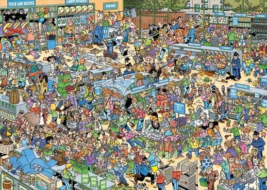 Jan Van Haasteren De Drogisterij Puzzel - 1000 Stukjes 7 Jan Van Haasteren De Drogisterij Puzzel - 1000 Stukjes - Afbeelding 5