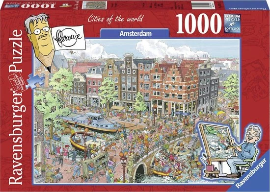 Ravensburger Puzzel Fleroux Amsterdam - Legpuzzel - 1000 Stukjes 3 Ravensburger Puzzel Fleroux Amsterdam - Legpuzzel - 1000 Stukjes