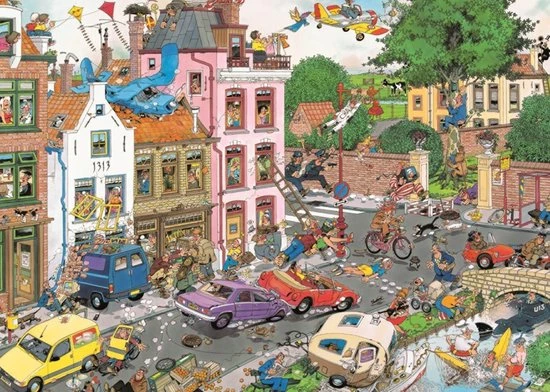 Jan Van Haasteren Vrijdag De 13e Puzzel - 1000 Stukjes 4 Jan Van Haasteren Vrijdag De 13e Puzzel - 1000 Stukjes - Afbeelding 2