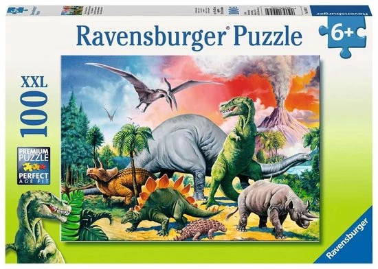 Ravensburger Puzzel Tussen De Dinosauri Rs - Legpuzzel - 100 Stukjes 7 Ravensburger Puzzel Tussen De Dinosauri Rs - Legpuzzel - 100 Stukjes - Afbeelding 5