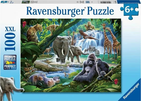 Ravensburger Puzzel Jungle Dieren - Legpuzzel - 100 Stukjes 3 Ravensburger Puzzel Jungle Dieren - Legpuzzel - 100 Stukjes