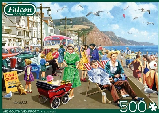 Falcon Puzzel Sidmouth Seafront - Legpuzzel - 500 Stukjes 6 Falcon Puzzel Sidmouth Seafront - Legpuzzel - 500 Stukjes - Afbeelding 4