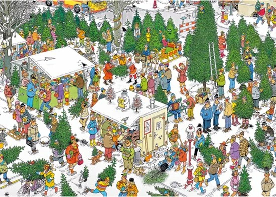 Jan Van Haasteren Christmas Gifts Puzzel - 2x1000 Stukjes 5 Jan Van Haasteren Christmas Gifts Puzzel - 2x1000 Stukjes - Afbeelding 3